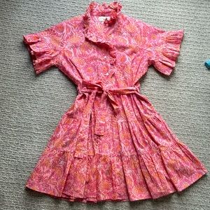 Mille brand Violetta dress in pink carnation